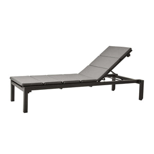 Cane-Line Relax sunbed cushion-Grey, Cane-line Natté w/QuickDry & Airflow system