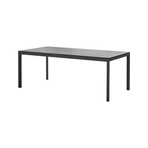 Cane-Line Table Top 200X100 cm-Fossil black, ceramics