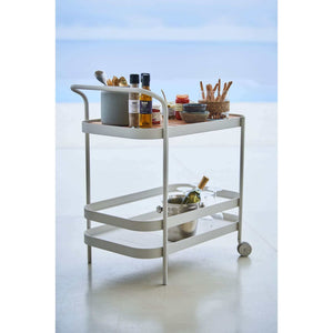 Cane-Line Roll Bar Trolley Incl. Teak Table Top-