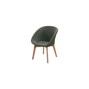 Cane-Line Peacock Chair W/Teak Legs-