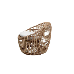 Cane-Line Nest Round Chair Outdoor-White, Cane-line Weave