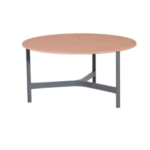 Cane-line Twist coffee table base large-Light grey aluminium