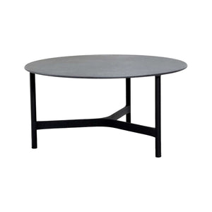 Cane-line Twist coffee table base large-Lava grey aluminium