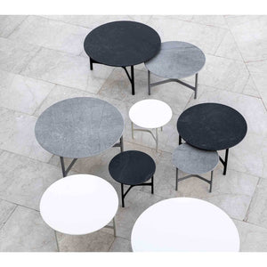 Cane-line Twist coffee table base large-White aluminium