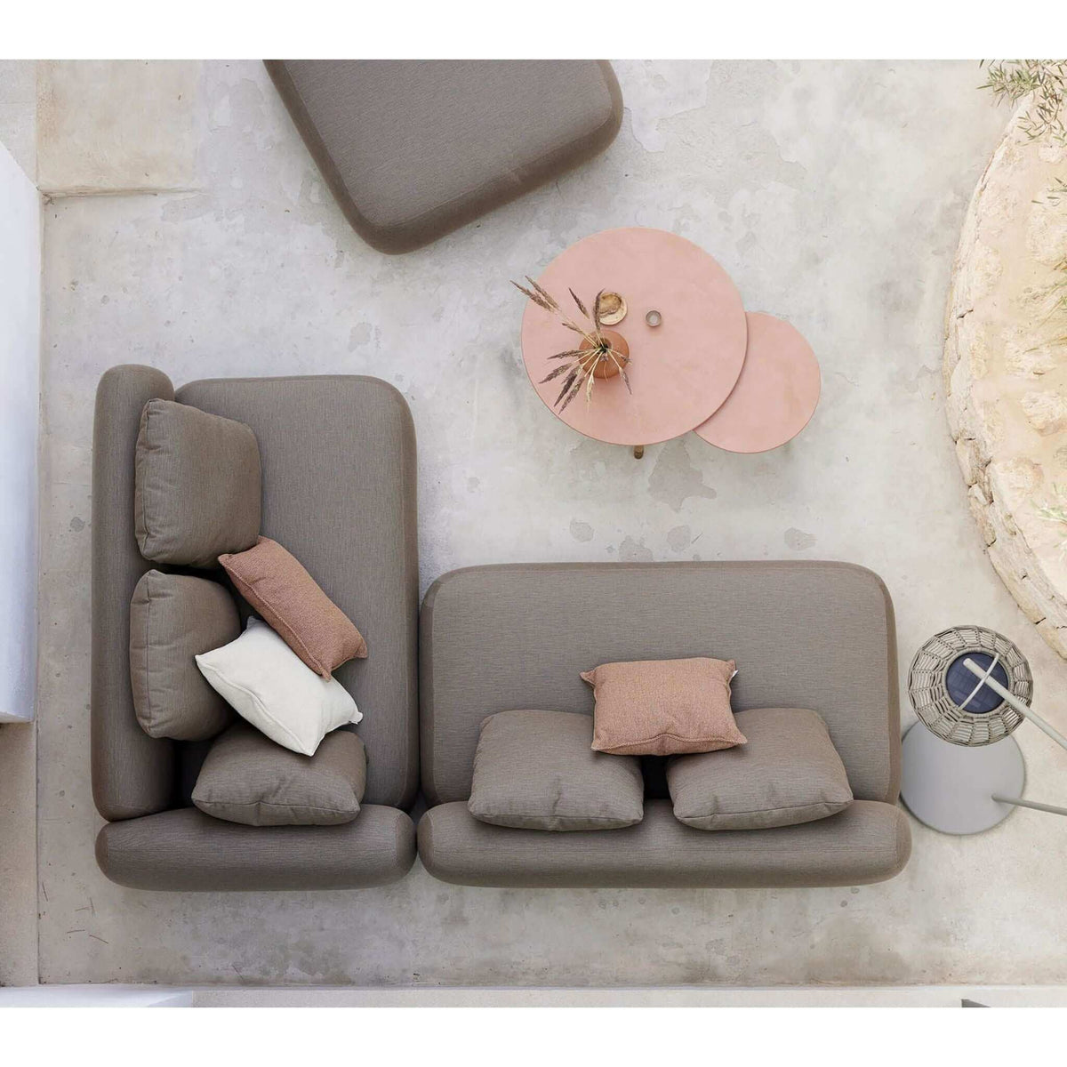 Cane-line Twist coffee table base large-