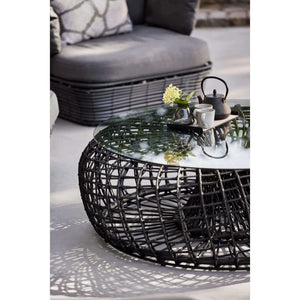 Cane-Line Nest Coffee Table/Footstool Large-