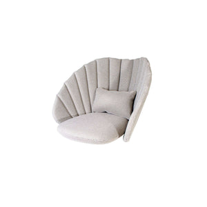 Cane-Line Peacock Lounge Chair Cushion Set-Light Grey Cane-line Natté