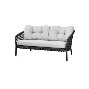 Cane-Line Ocean Large 2-Seater Sofa Cushion Set-White grey, Cane-line Link