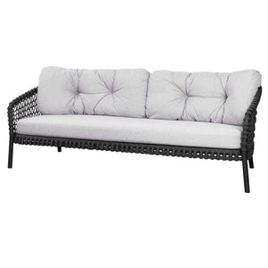 Cane-Line Ocean Large 3-Seater Sofa Cushion Set-White grey, Cane-line Link