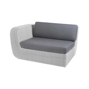 Cane-Line Savannah 2-Seater Sofa Right Module Cushion Set-Grey, Cane-line Natté