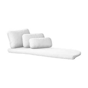 Cane-Line Savannah Daybed Left Module Cushion Set-White, Cane-line Natté