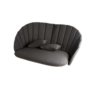 Cane-Line Peacock 2-Seater Sofa Cushion Set-Grey Cane-line Natté