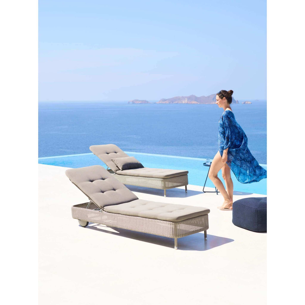 Cane-Line Presley Sunbed-Natural, Cane-line Weave