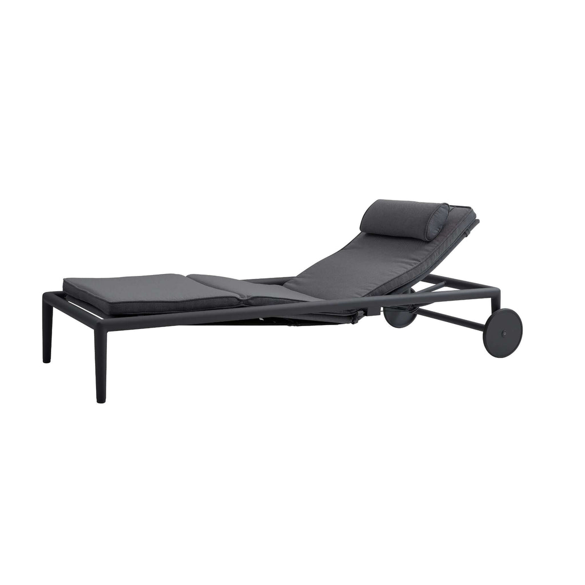 Cane-Line Conic Sunbed W/Gas Spring-Grey, Cane-line AirTouch frame