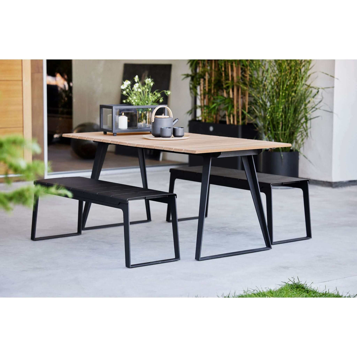 Cane-Line Copenhagen Dining Table W/83 cm Extension-