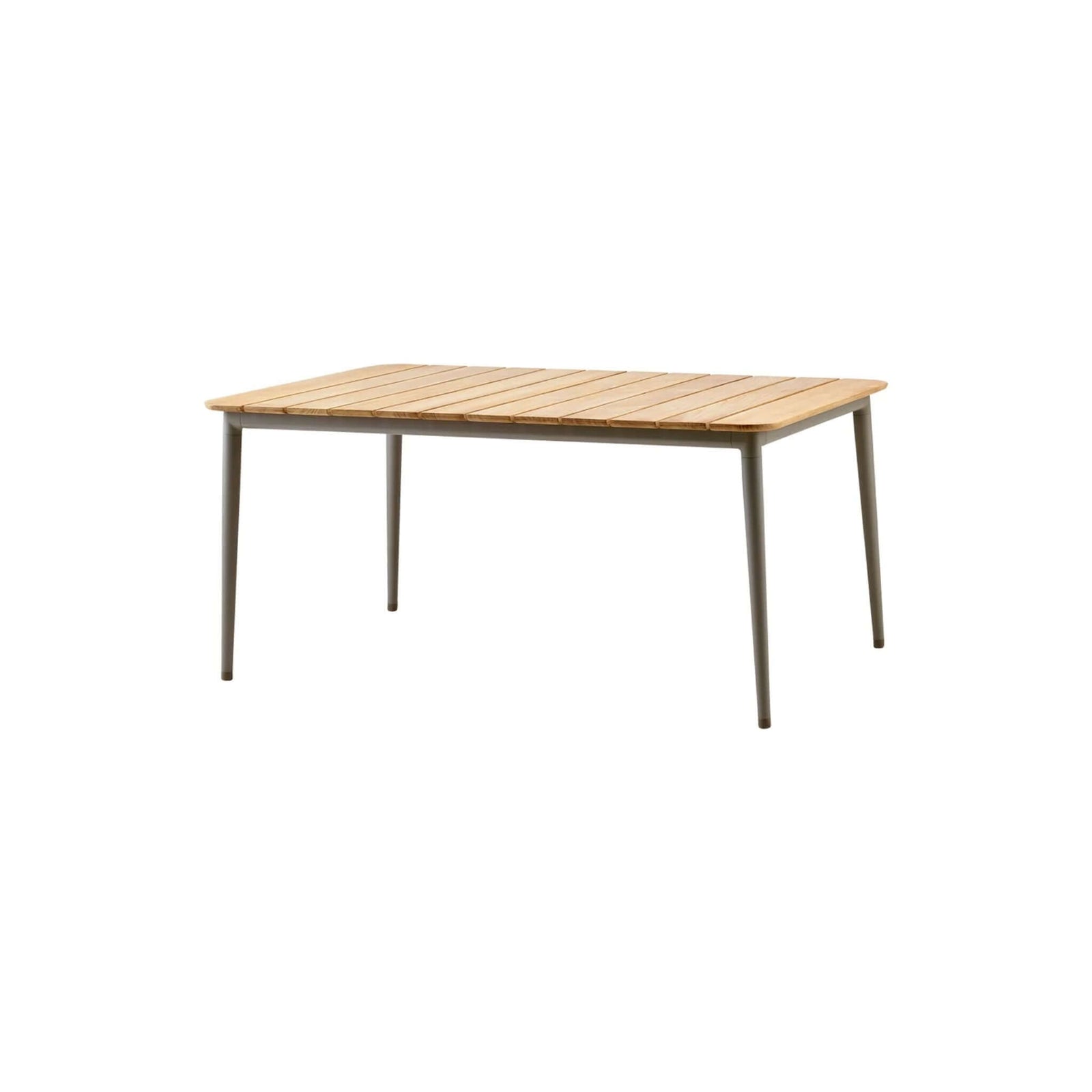 Cane-Line Core Dining Table, 160X90 cm-Lava grey, aluminium