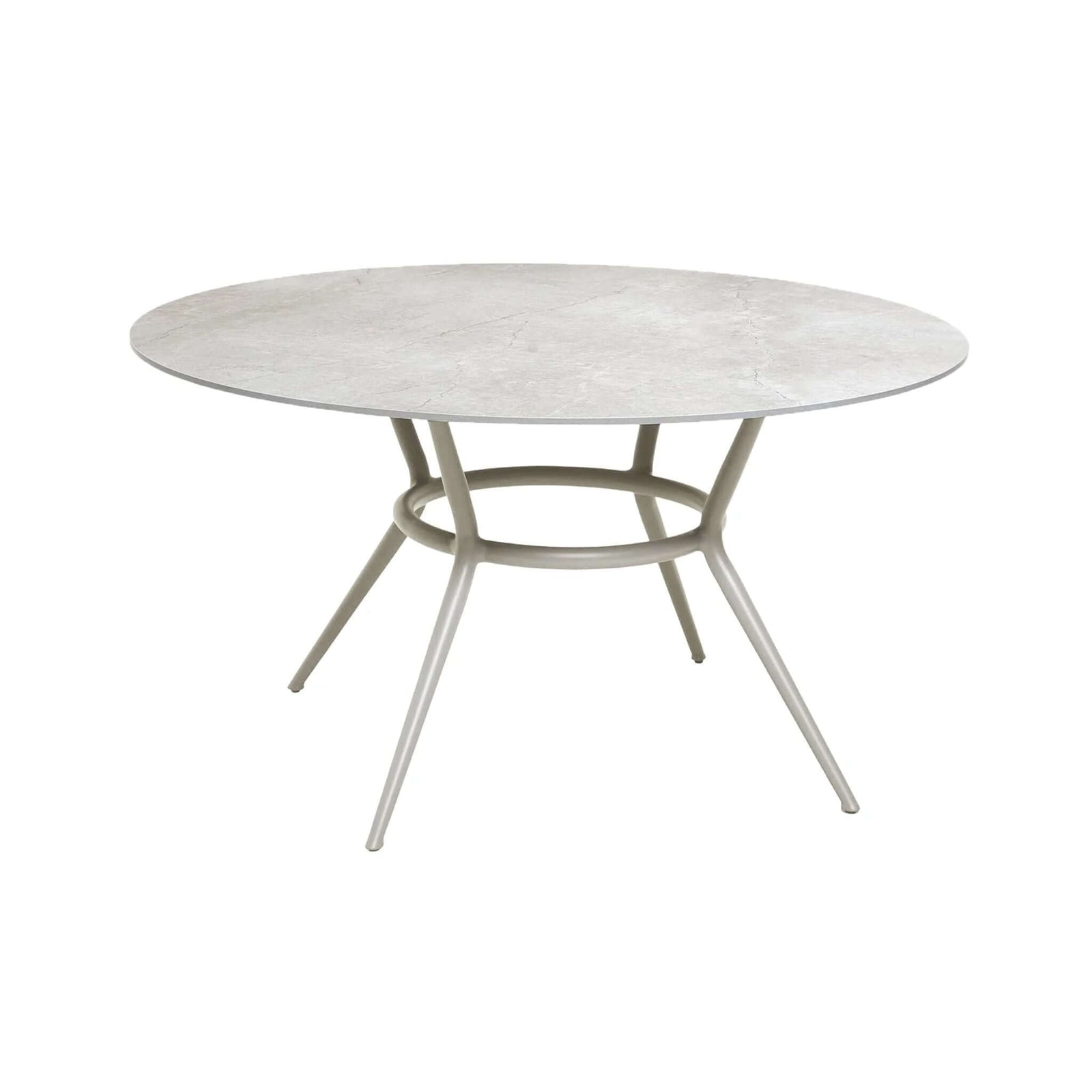 Cane-Line Joy Dining Table Base Round-Light grey, aluminium
