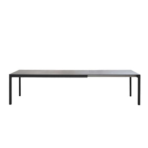 Cane-Line Drop Dining Table Base W/120 cm Extension-Light grey, aluminium