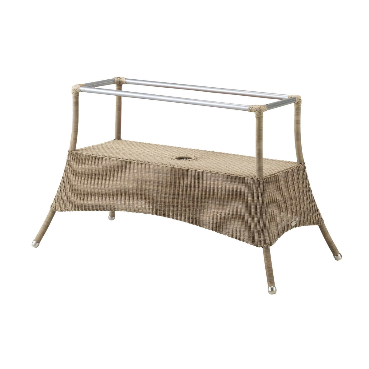 Cane-Line Lansing Dining Table Base Large-Natural, Cane-line Weave