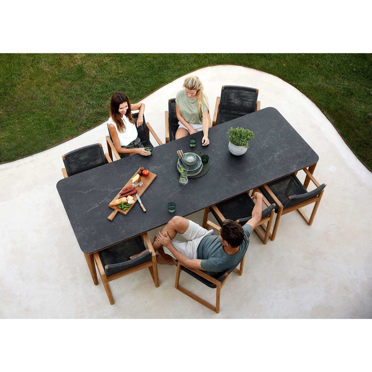 Cane-Line Aspect Dining Table Base, 280X100 cm-