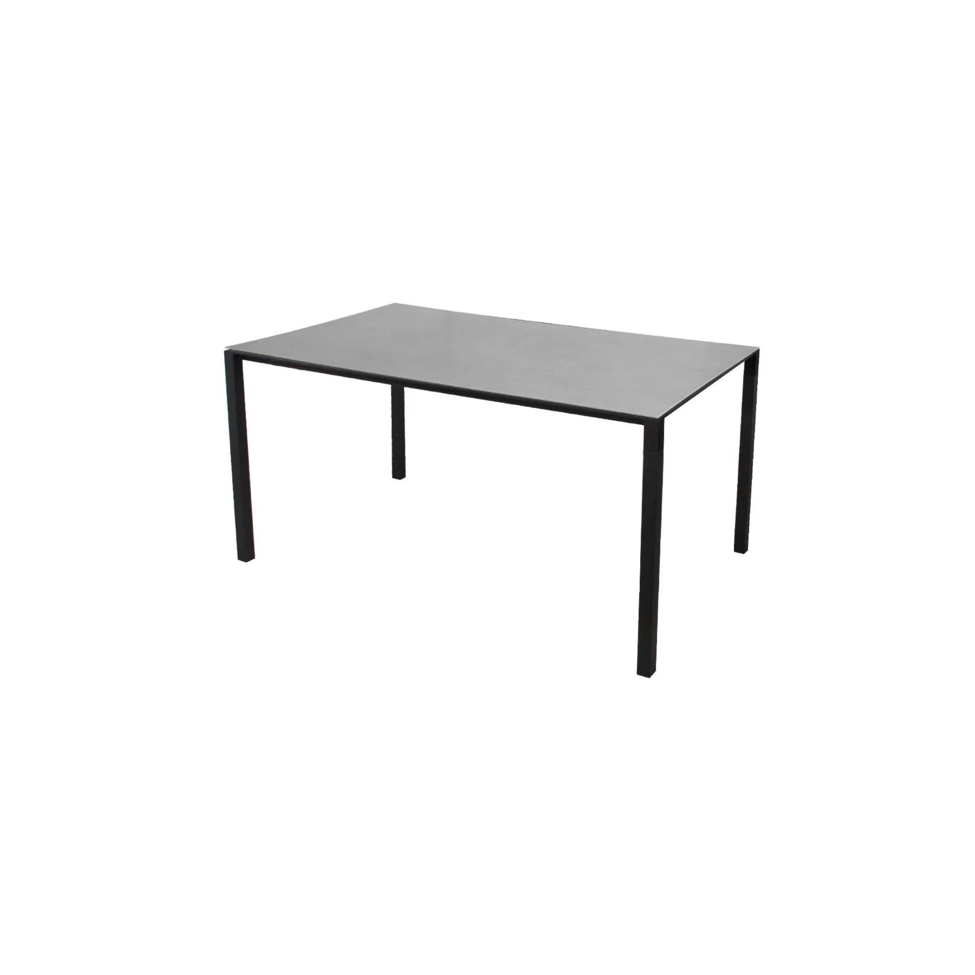 Cane-Line Pure Dining Table Base, 150X90 cm-Light grey, aluminium