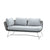 Cane-Line Horizon 2-Seater Sofa Right Module-Light grey, Cane-line Weave