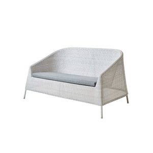 Cane-Line Kingston 2-Seater Sofa, Stackable-White grey, Cane-line Weave