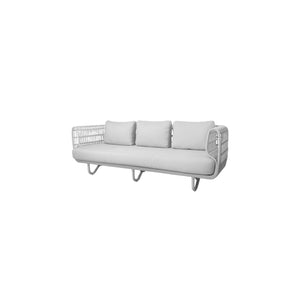 Cane-Line Nest 3-Seater Sofa Outdoor-Natural, Cane-line Weave