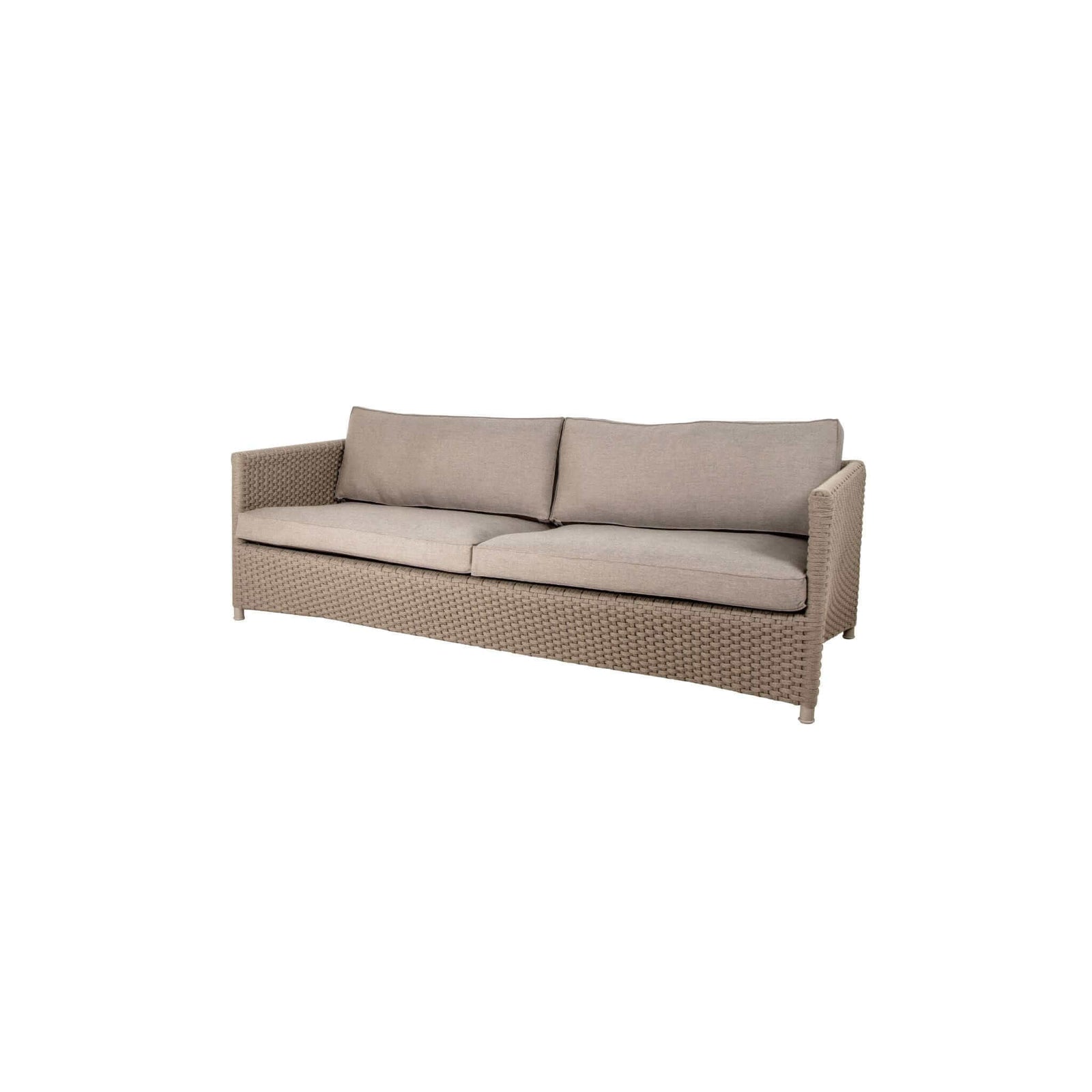 Cane-Line Diamond 3-Seater Sofa-Graphite, Cane-line Weave frame