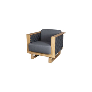 Cane-Line Angle Lounge Chair W/Teak Frame-Default Title
