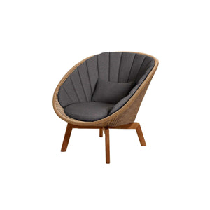Cane-Line Peacock Lounge Chair W/Teak Legs-Natural Cane-line Flat Weave