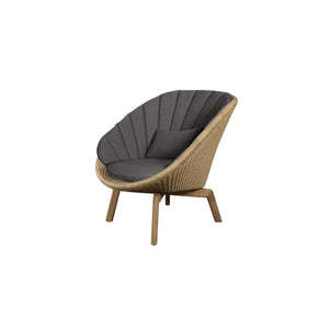 Cane-Line Peacock Lounge Chair W/Teak Legs-