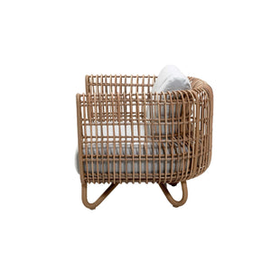 Cane-Line Nest Lounge Chair Outdoor-White, Cane-line Weave