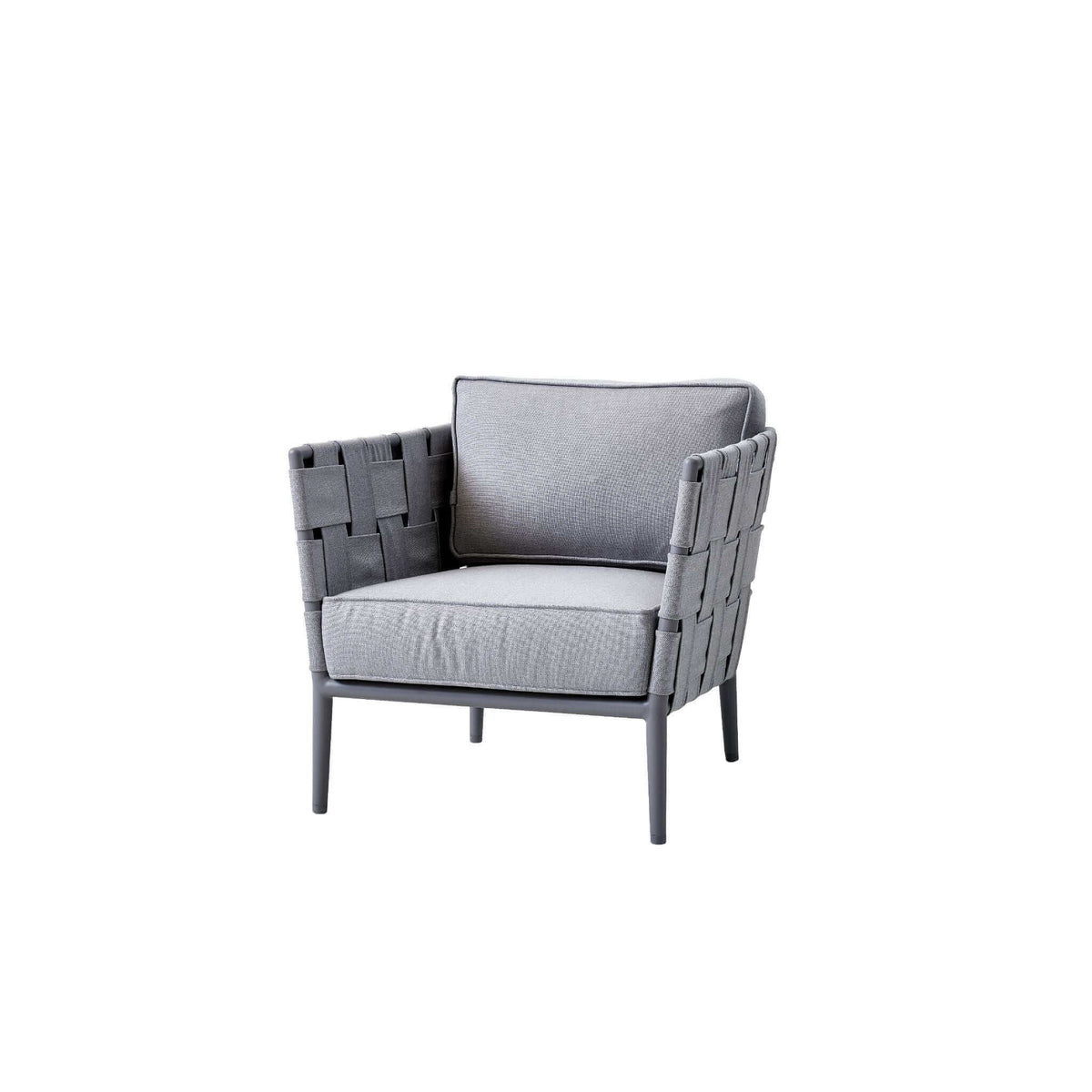 Cane-Line Conic Lounge Chair-Grey, Cane-line AirTouch frame