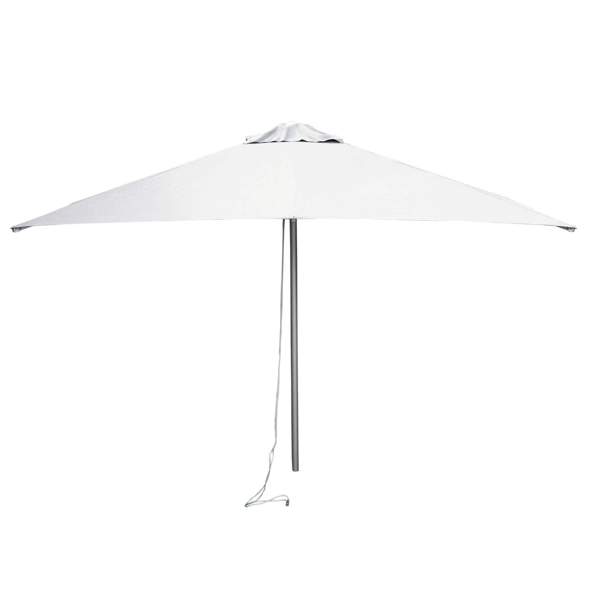 Cane-Line Harbour Parasol W/Pulley System, 3X3 M-Aluminium w/Dusty white fabric