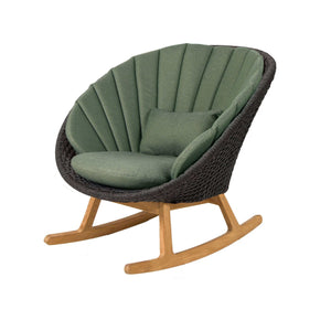 Cane-Line Peacock Rocking Chair W/Teak Legs-Default Title