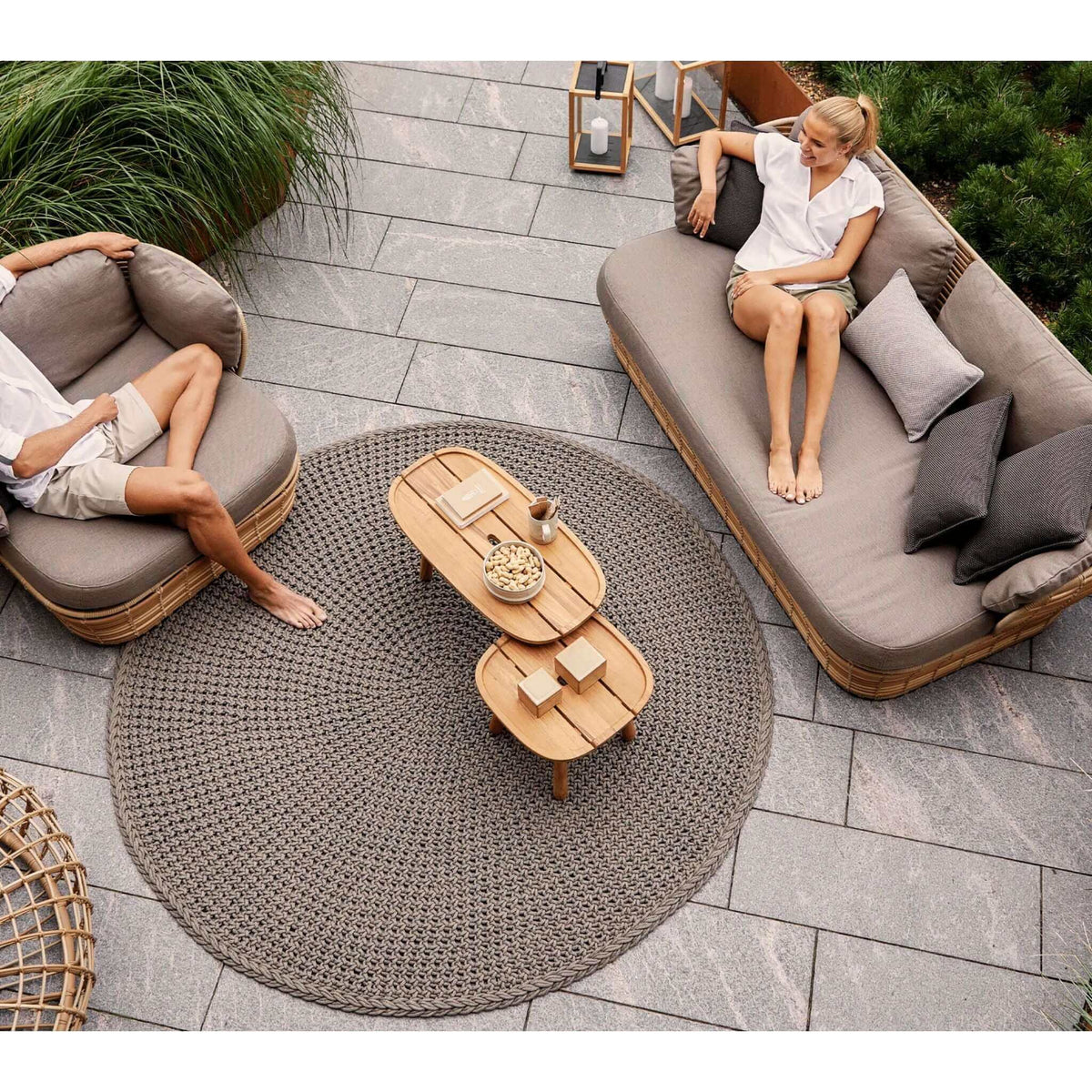 Cane-Line Discover Rug, Dia. 200 Cm-Taupe, Cane-line Soft Rope