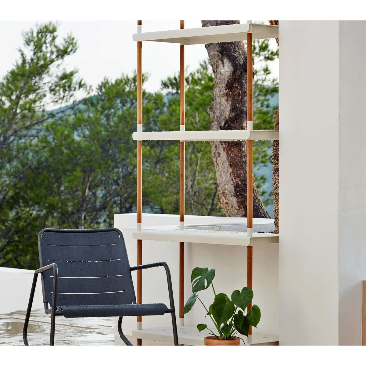 Cane-Line Frame Shelving System Complete Base Unit-