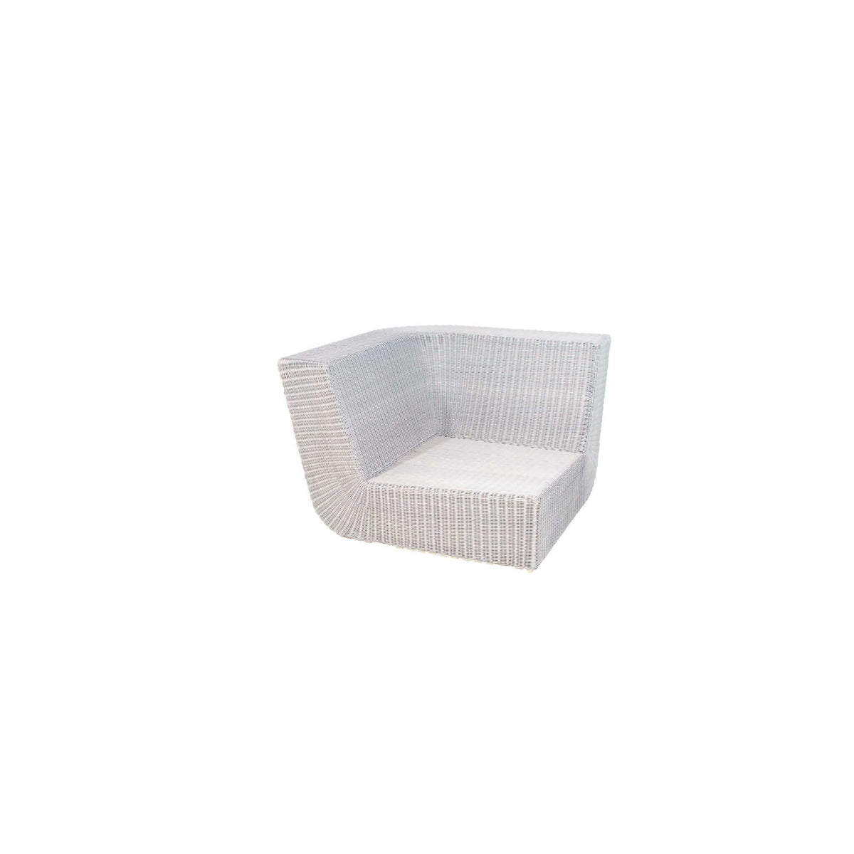 Cane-Line Savannah Corner Module-White grey, Cane-line Weave