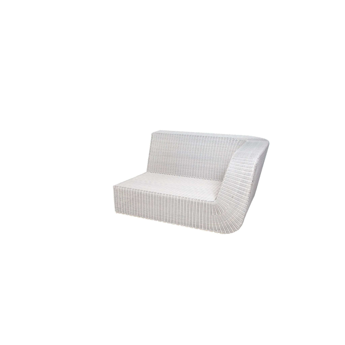 Cane-Line Savannah 2-Seater Sofa Left Module-White grey, Cane-line Weave