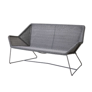 Cane-Line Breeze 2-Seater Sofa-White grey, Cane-line Weave