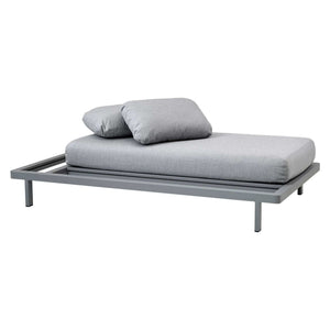 Cane-Line Space 2-Seater Sofa-Grey, aluminium