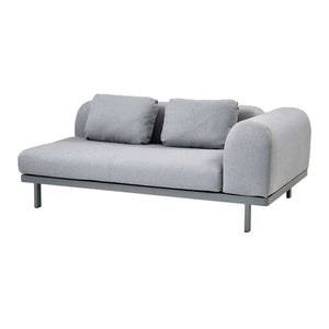 Cane-Line Space 2-Seater Sofa Side Cushion-Light grey, Cane-line AirTouch