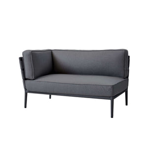 Cane-Line Conic 2-Seater Sofa Right Module-Grey, Cane-line AirTouch frame