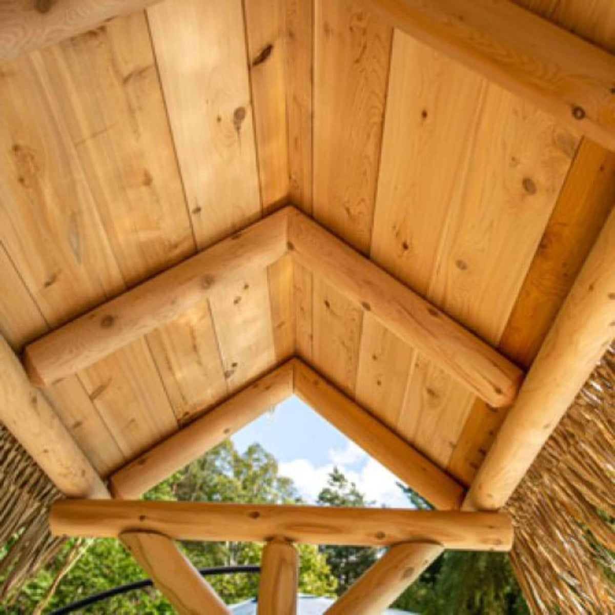 Dundalk LeisureCraft Canadian Timber Southern Fantasy Tiki Bar-3 Door Cabinet