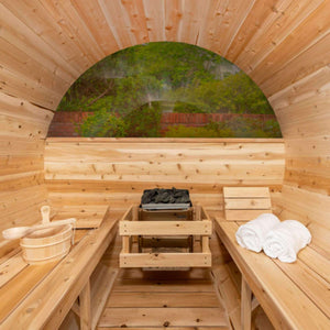 Dundalk LeisureCraft Canadian Timber Serenity MP Barrel Sauna-