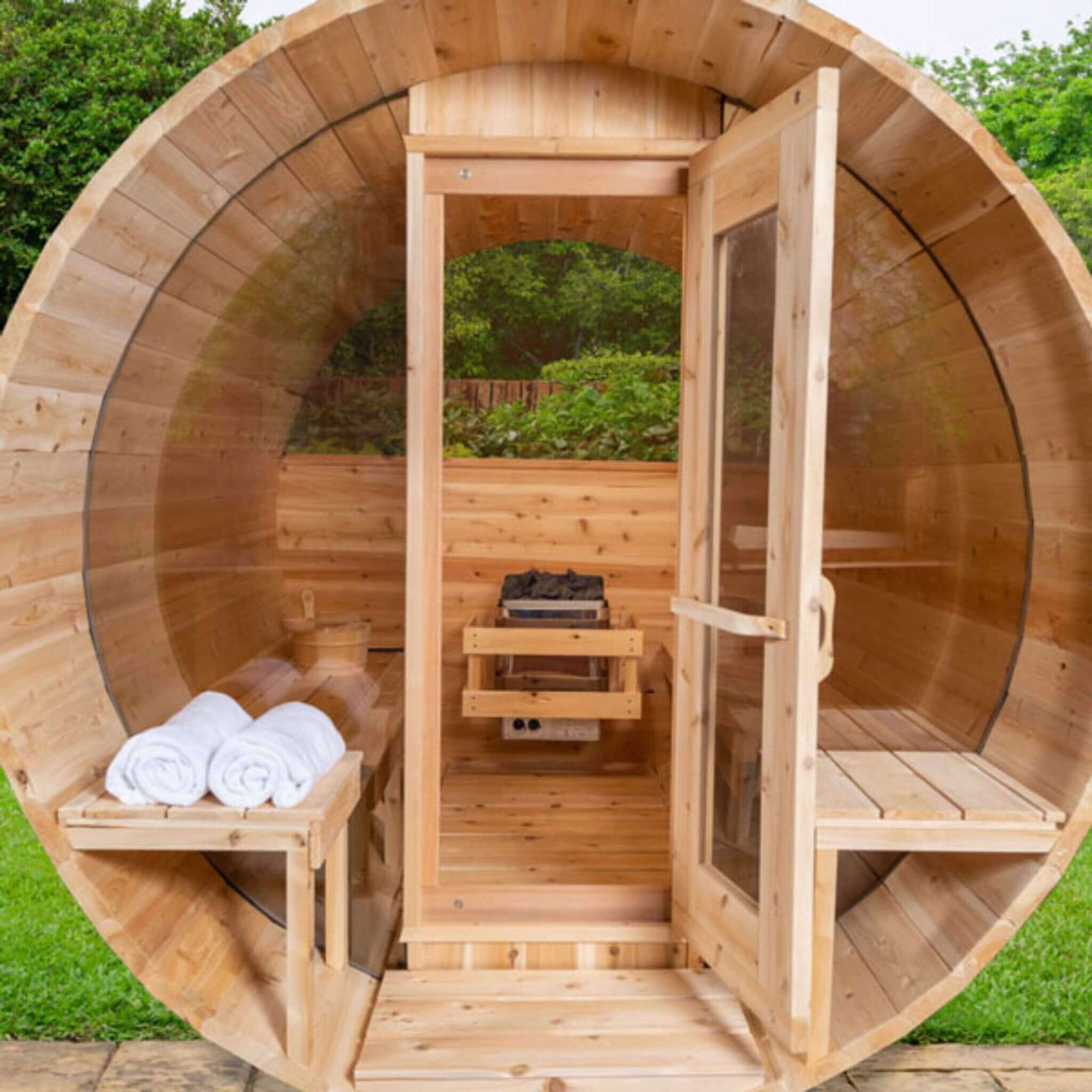 Dundalk LeisureCraft Canadian Timber Tranquility MP Barrel Sauna-Default Title