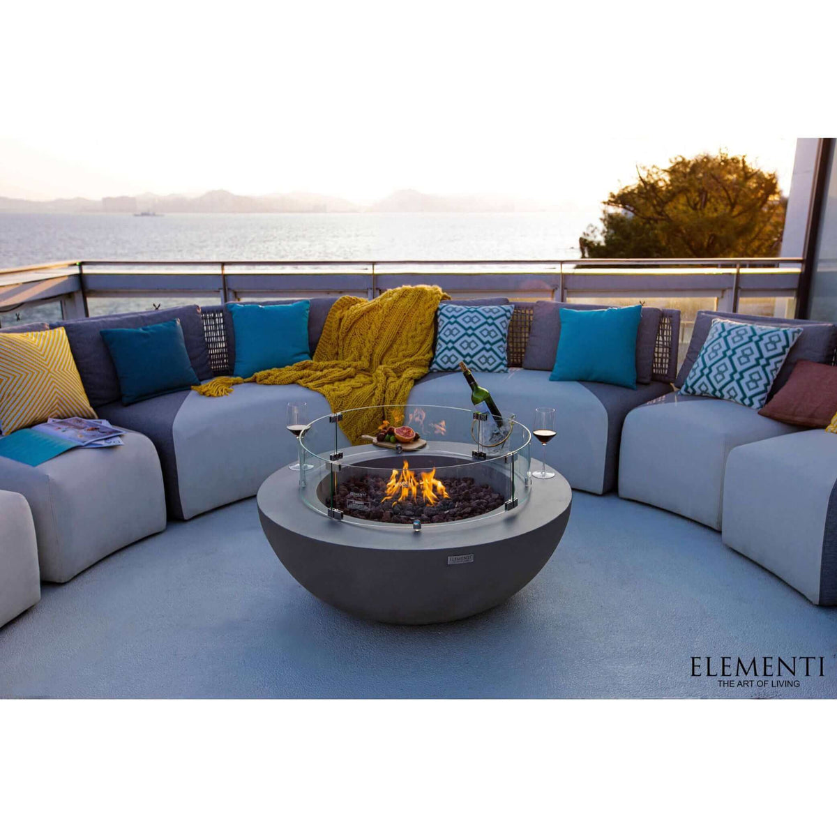 Elementi Lunar Bowl Fire Table-