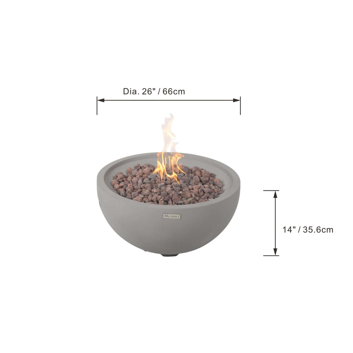 Elementi Modeno Nantucket Fire Bowl-