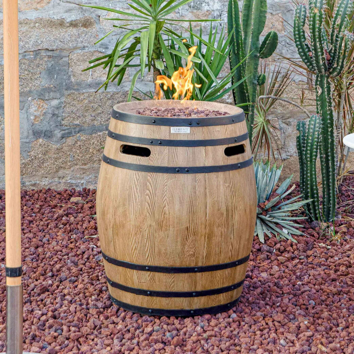 Elementi Napa Barrel Fire Pit-Liquid Propane